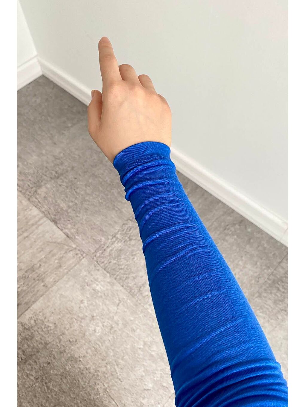 Yarım Balıkçı Yaka Düz Renk Body Saks Mavisi-3