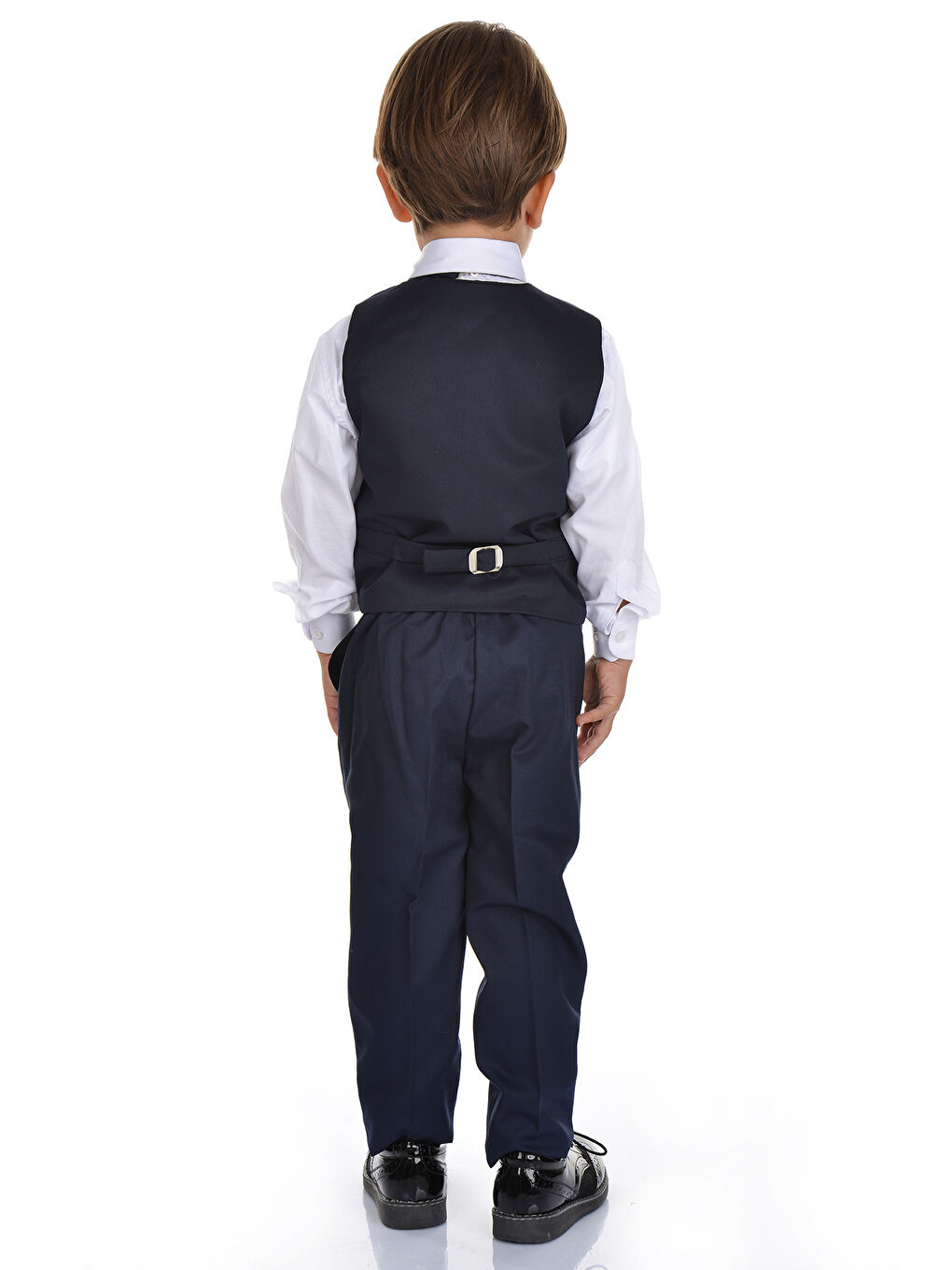 Lacivert Yelekli Smokin Erkek Çocuk Takım MNK0273-3