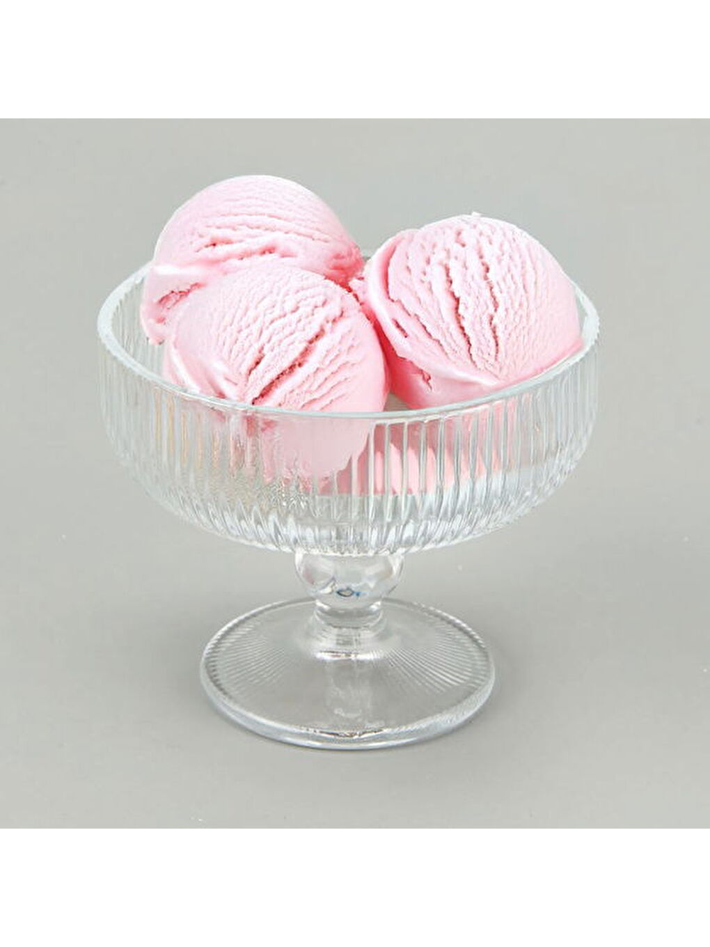 Renksiz Cam Dondurmalık - Şeffaf - 330 ml