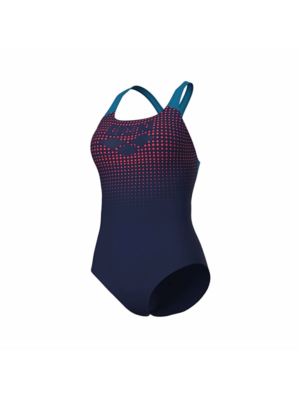 Lacivert Foggy Dots Swimsuit Swim Kadın Yüzücü Mayosu 007986760