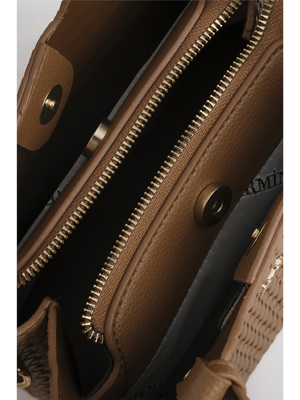 Kahverengi Çanta Örgü 25Yd7416 Taba-3