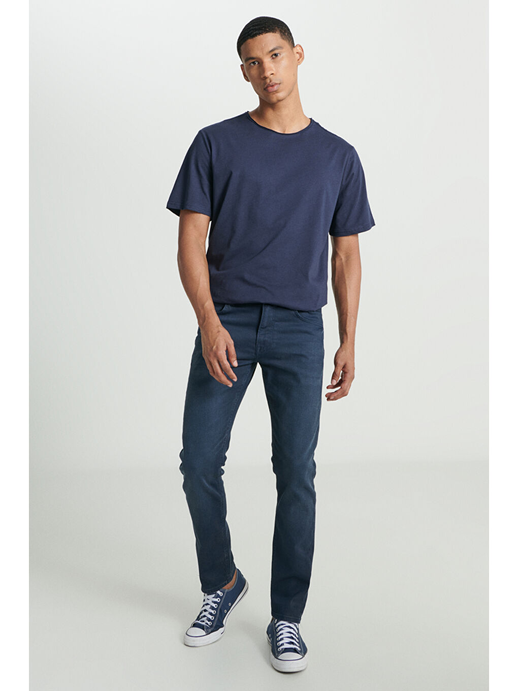 Slim Fit Dar Kesim Düşük Bel Antrasit Esnek Luke Jean Pantolon