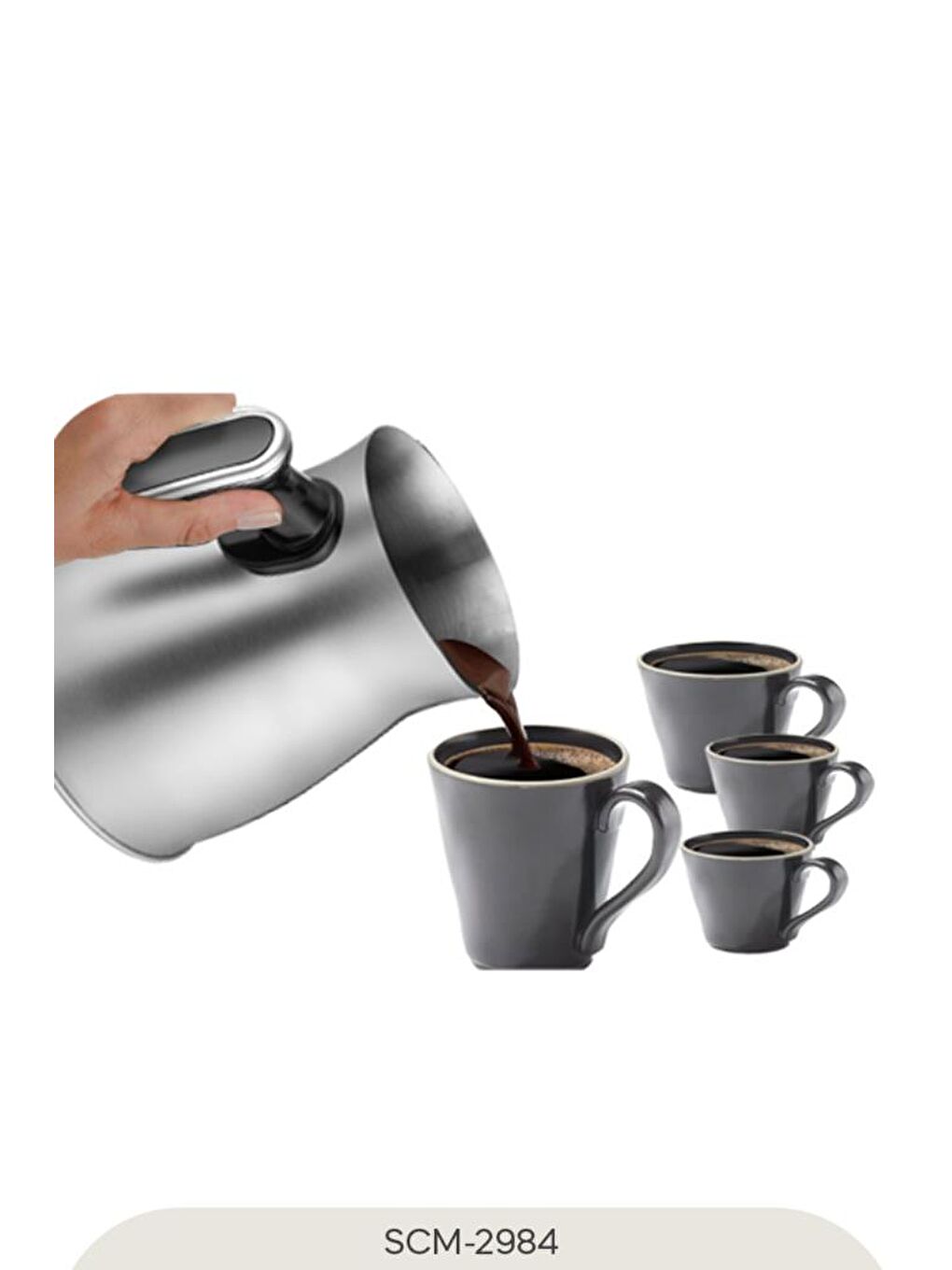 Scm-2984 Kahve Makinesi Silver-2