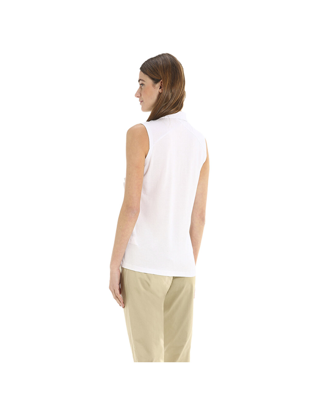 Deck Ws Sl Polo Kadın Beyaz Tank Top-4