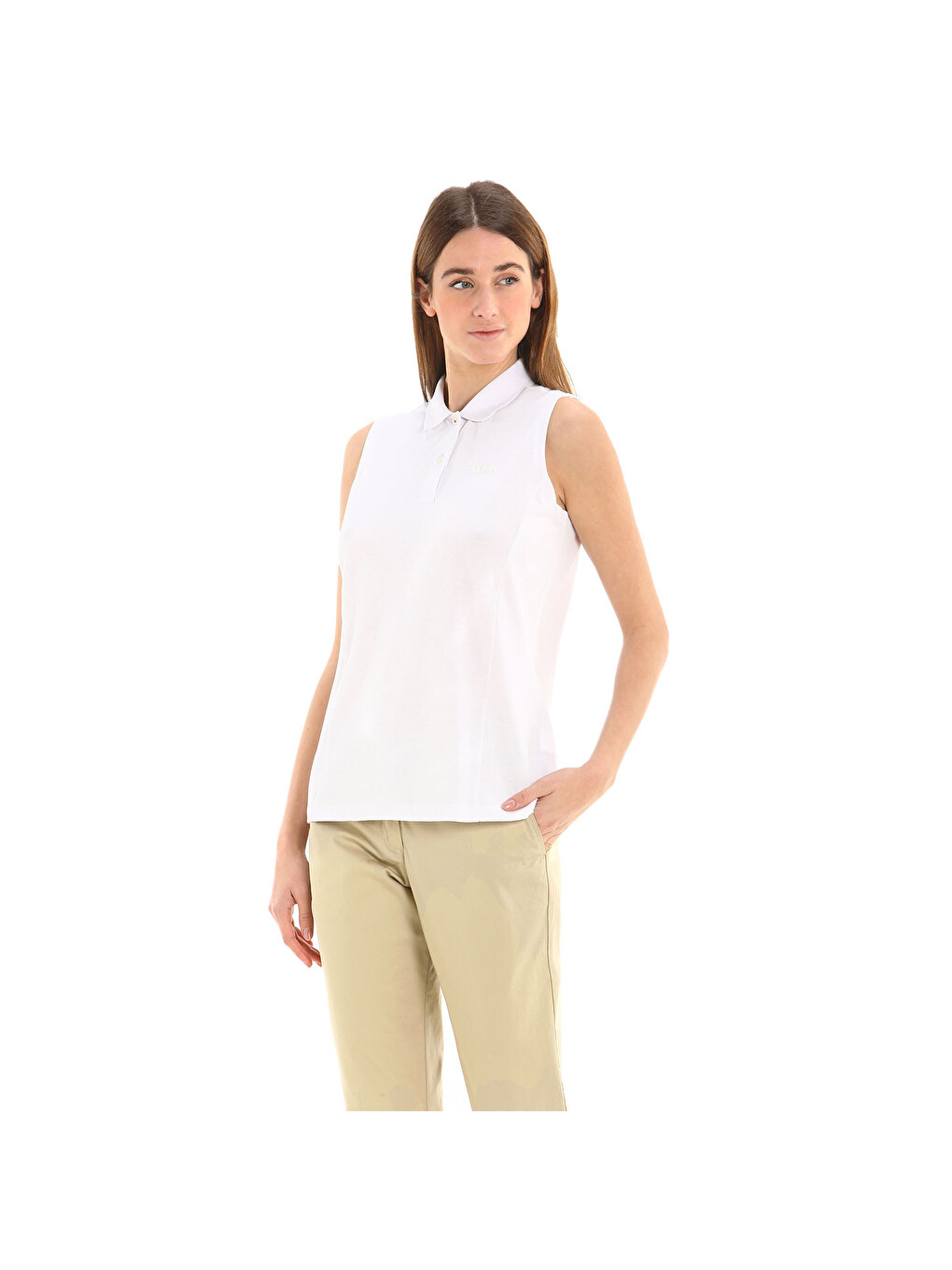 Deck Ws Sl Polo Kadın Beyaz Tank Top-5