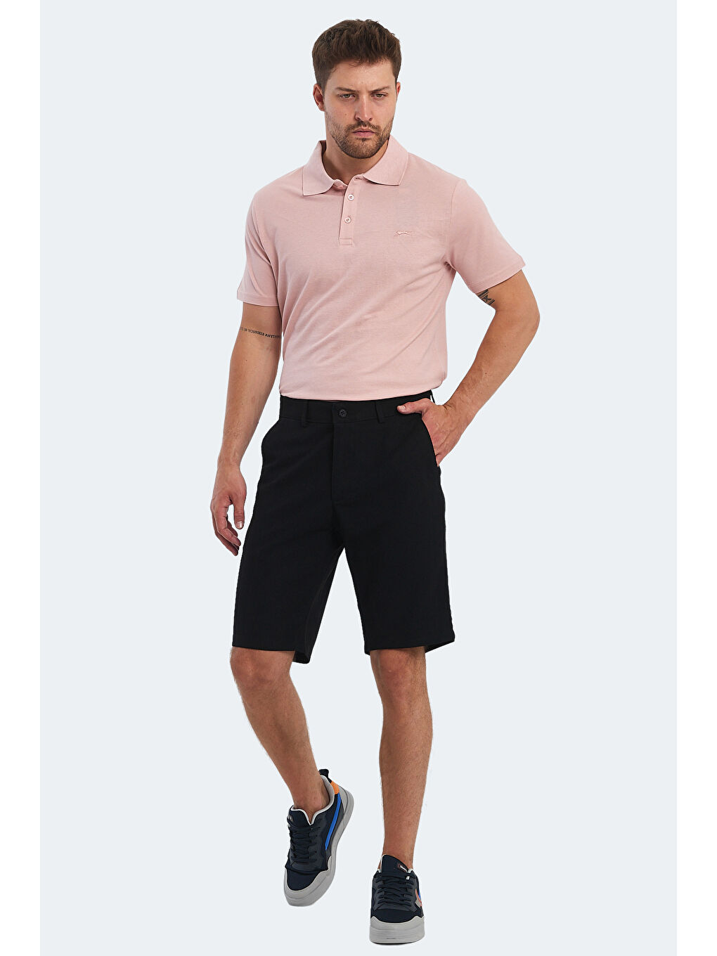 Siyah EASILY 2 li Set Erkek Şort-7