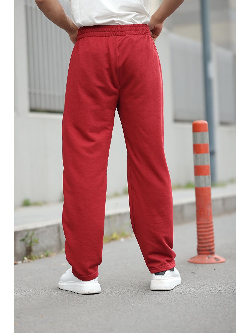 Bordo Rahat Kesim Erkek Eşofman Altı E6560-8