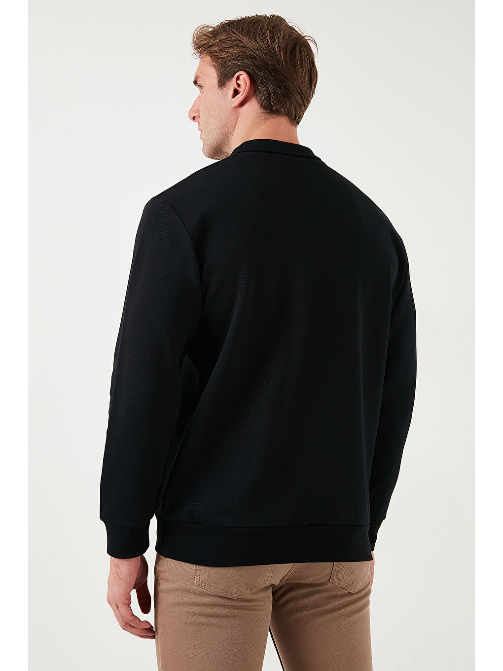 Gri Pamuklu Regular Fit Yarım Fermuarlı 2'li Paket Polo Yaka Sweat 5905789S2-4