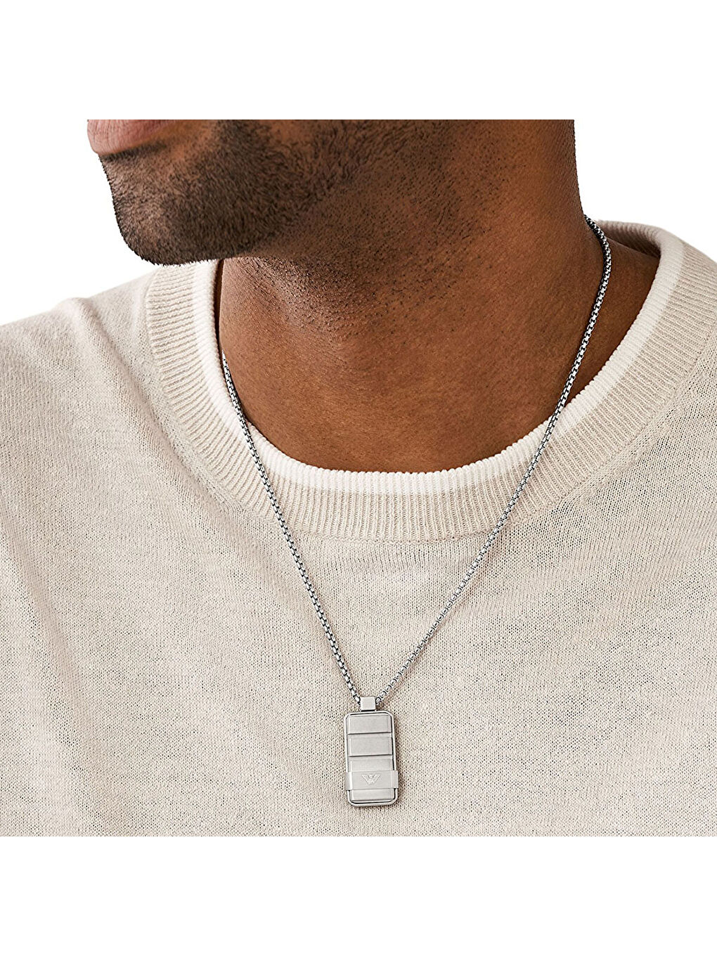 Gri AJEGS3078-040 Erkek Kolye-2