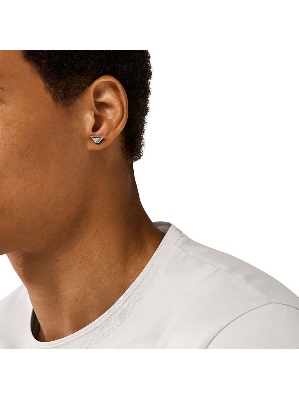 Gri AJEGS3130-040 Erkek Küpe-3