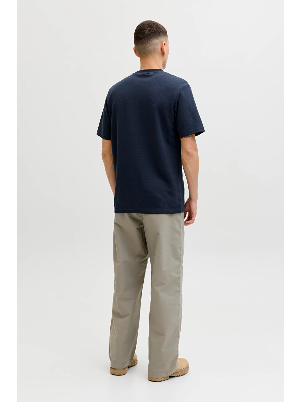 Lacivert Core Jcofusion Logo Baskılı Pamuk Karışımlı T Shirt 12289880-2