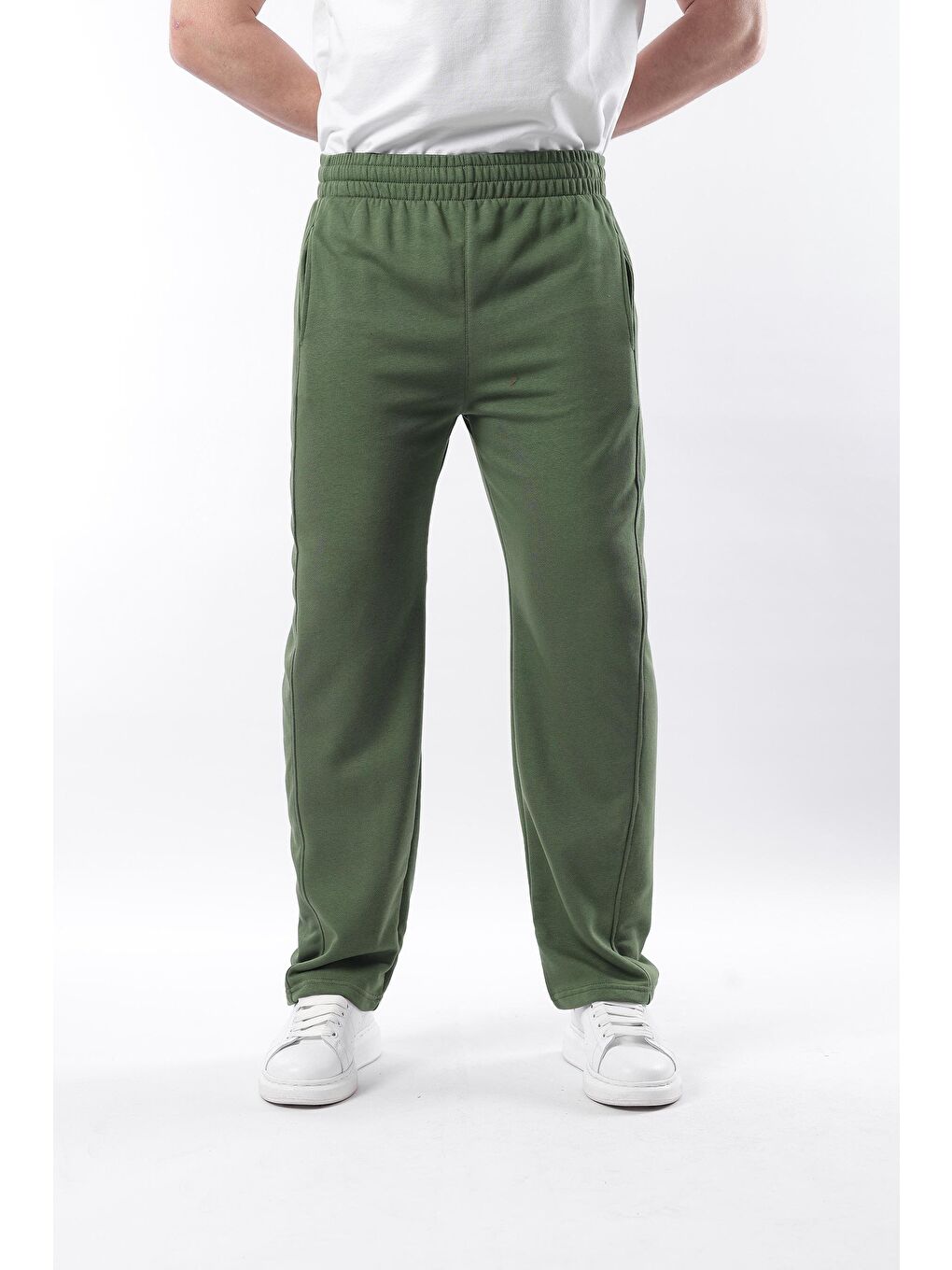 Haki Rahat Kesim Erkek Eşofman Altı E6560-2