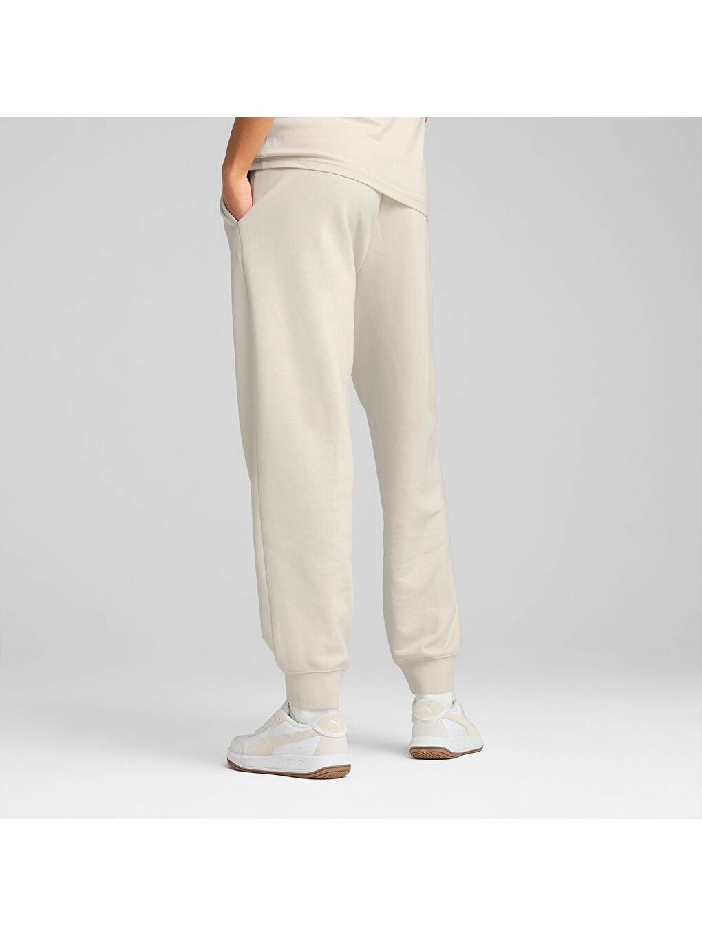 Beyaz ESS SCRIPT Kadın Eşofman Altı-1