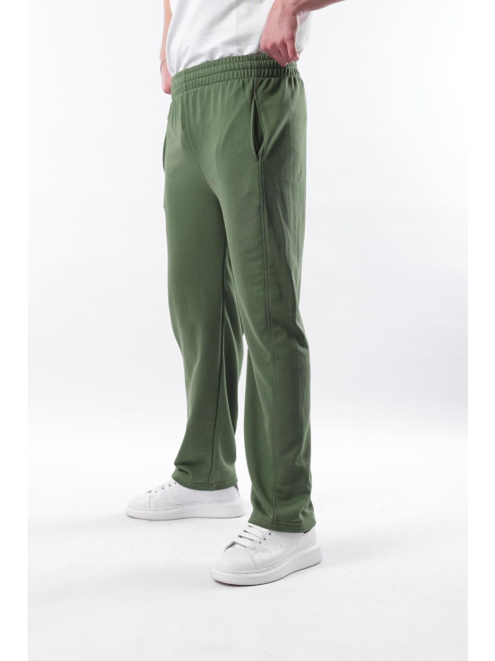 Haki Rahat Kesim Erkek Eşofman Altı E6560-3