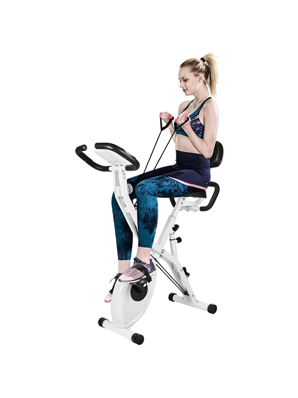 Karışık X Bike Egzersiz Bisikleti - 3-in-1 Kondisyon Aleti - Katlanabilir Dikey Kondisyon Bisikleti-3