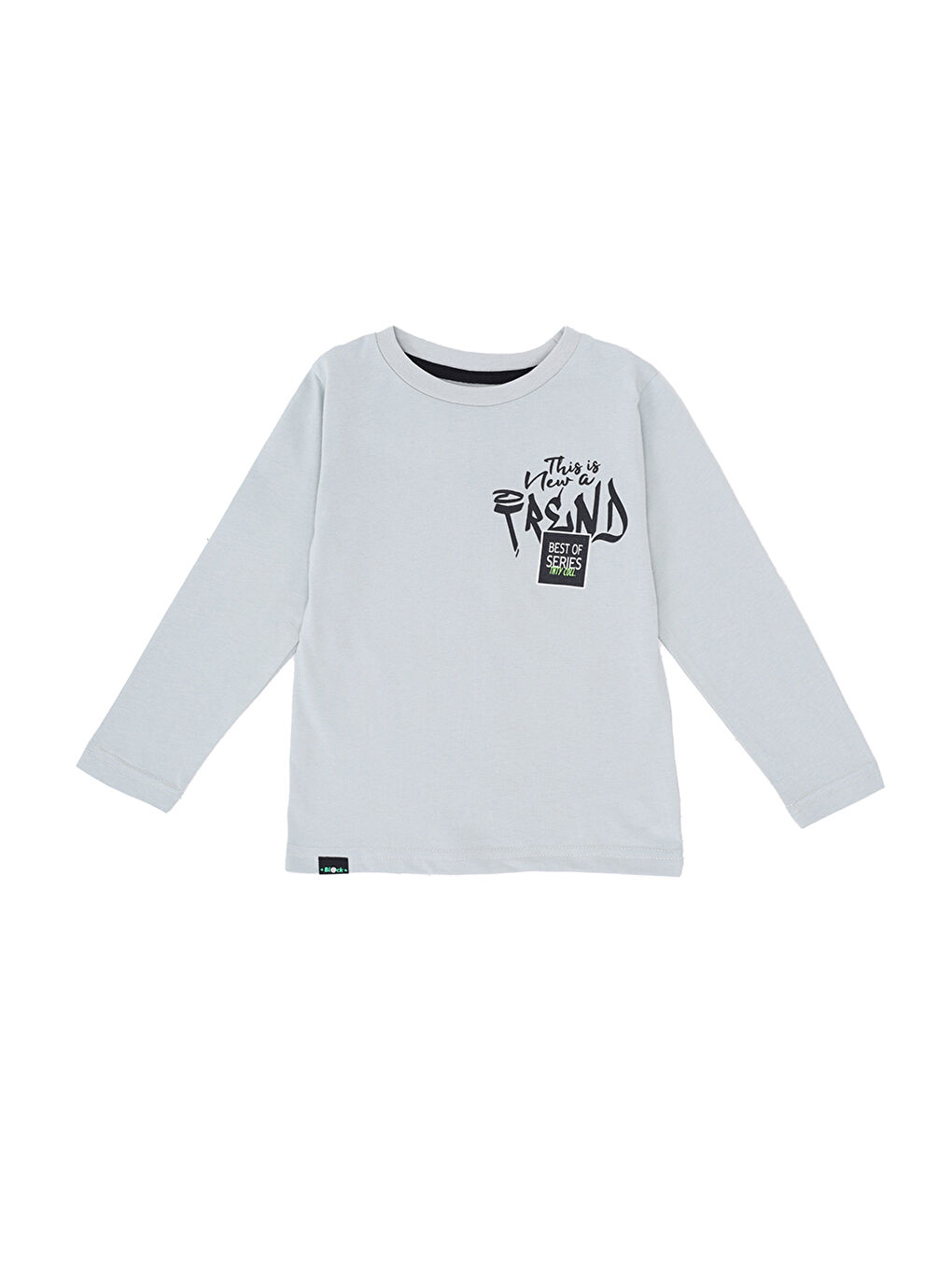 Turkuaz Erkek Çocuk Baskılı Tişört-1