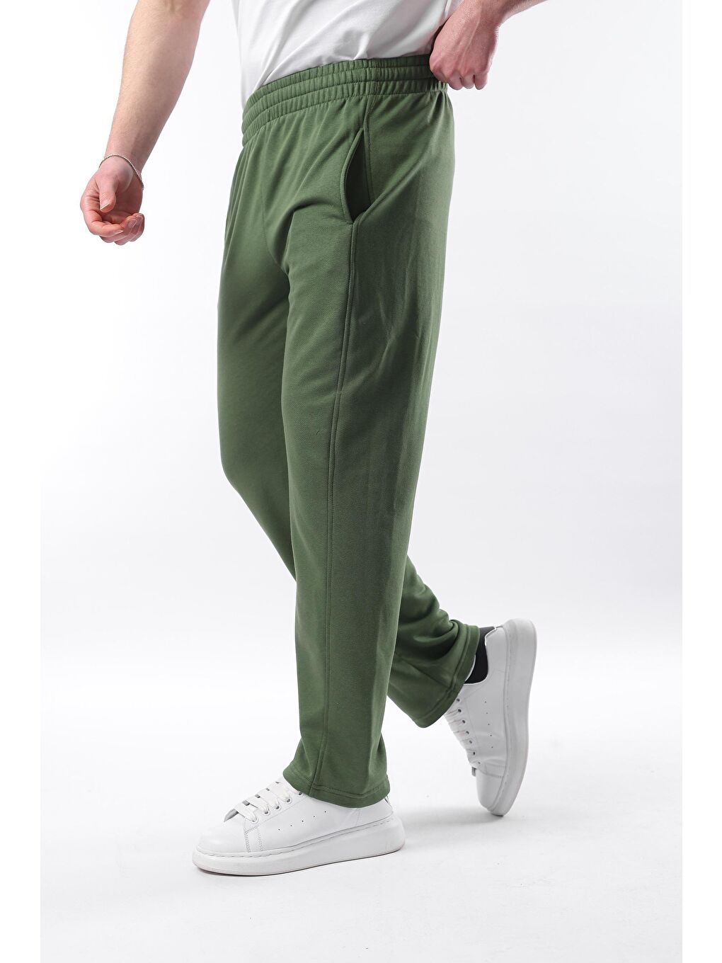 Haki Rahat Kesim Erkek Eşofman Altı E6560-6