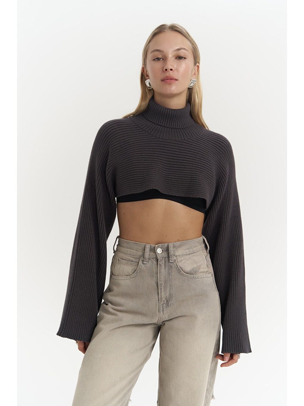 Coperni Antrasit Triko Bolero