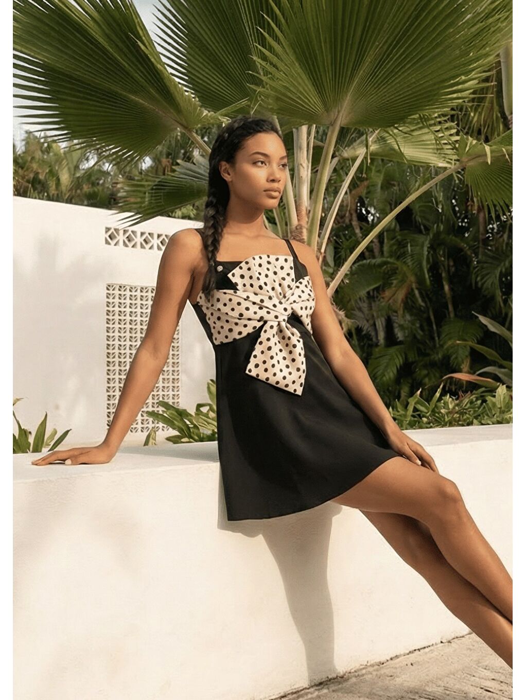 Siyah Etekli Mayo - Puantiye-3