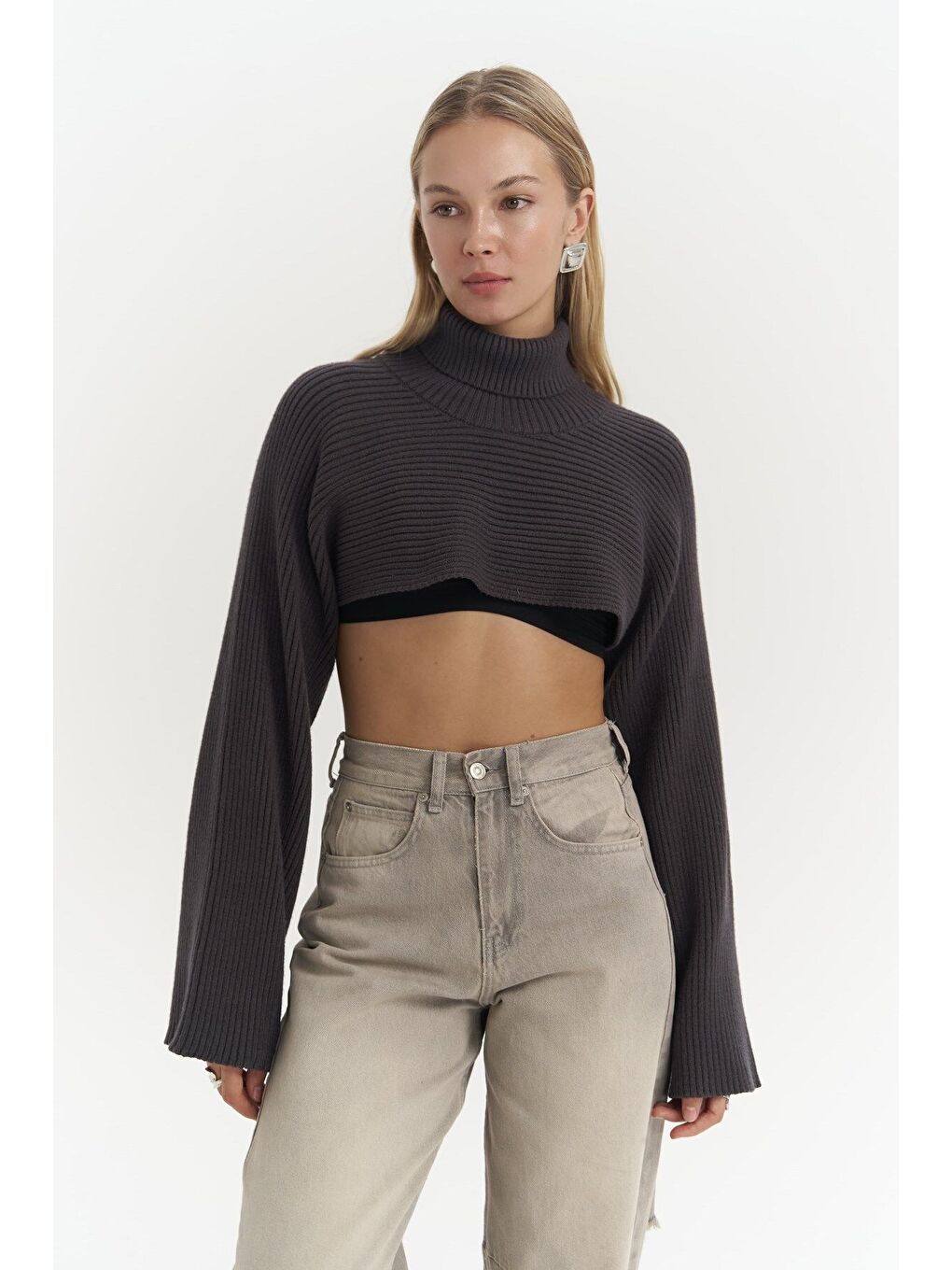 Coperni Antrasit Triko Bolero-1