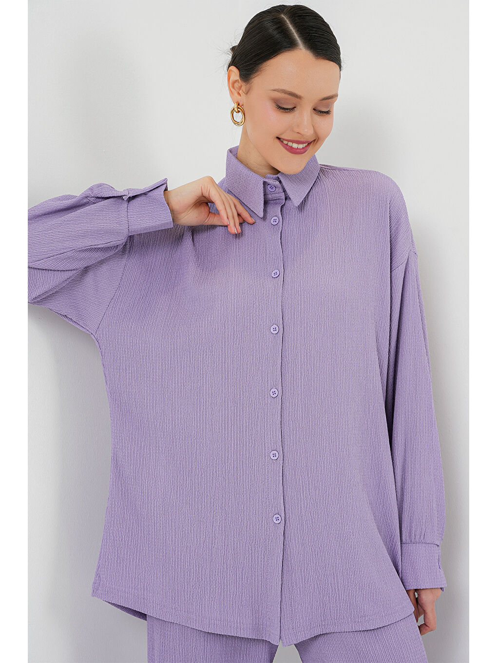 5858 Örme İkili Takım - Lila-4