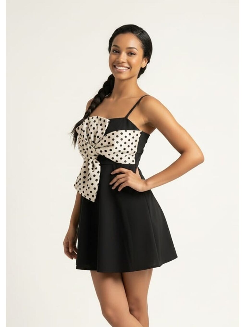 Siyah Etekli Mayo - Puantiye-4