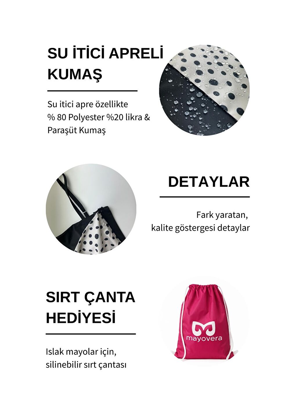 Siyah Etekli Mayo - Puantiye-6