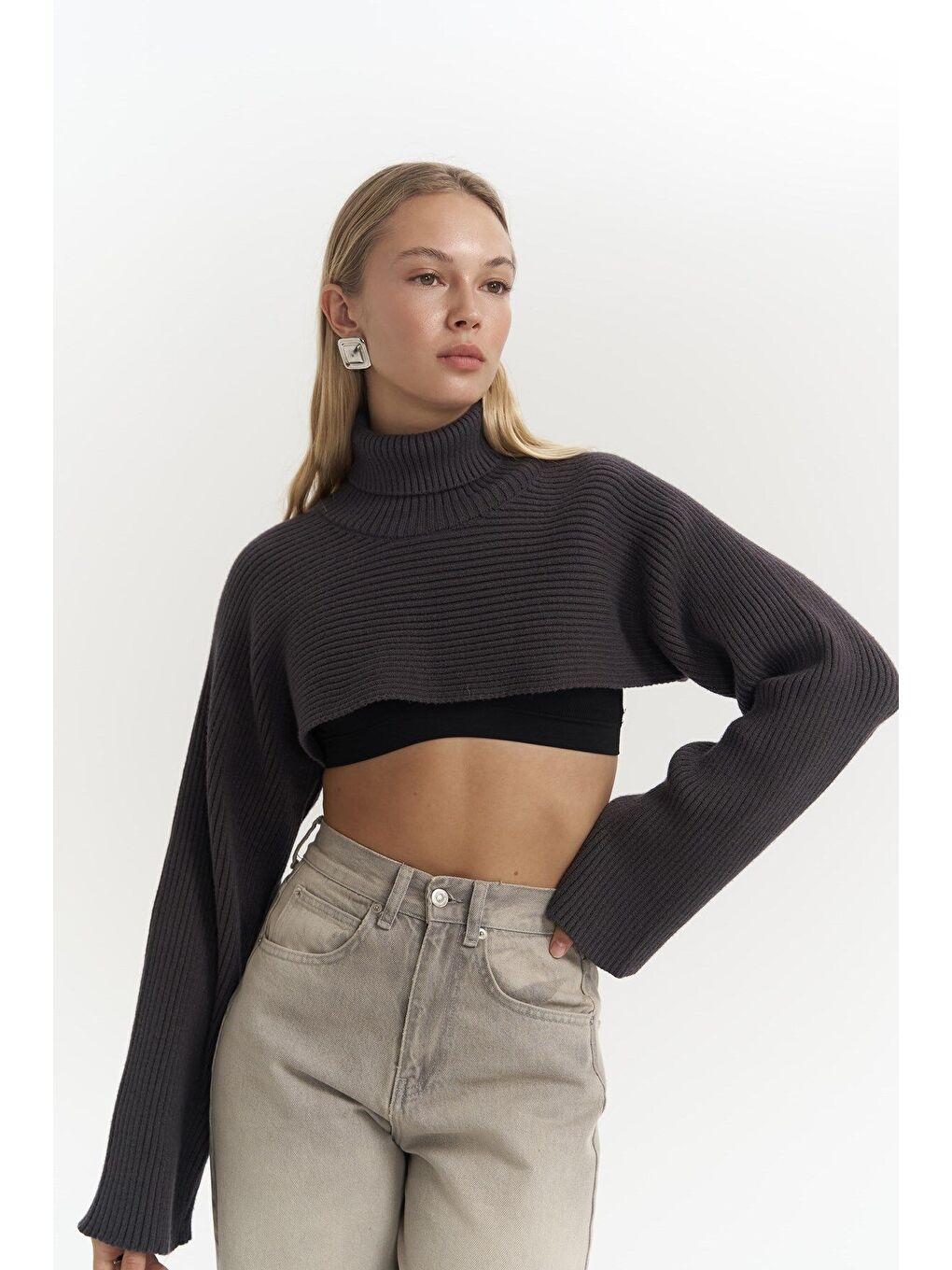 Coperni Antrasit Triko Bolero-5