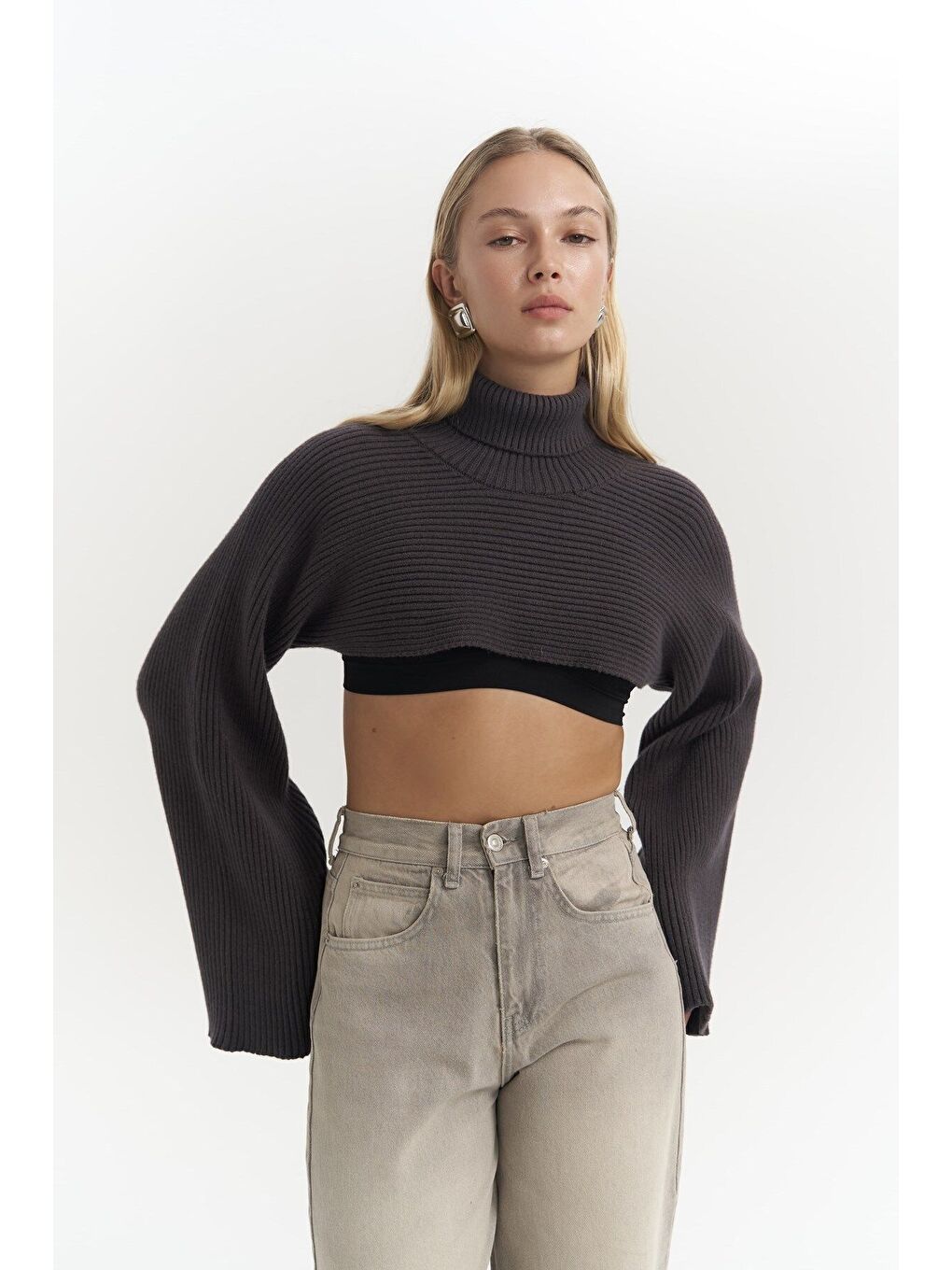 Coperni Antrasit Triko Bolero-6