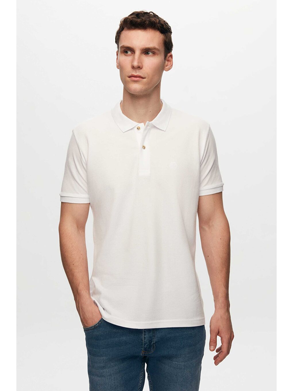 Regular Fit Siyah/Bordo/Beyaz Pike Dokulu %100 Pamuk Polo Yaka T-Shirt-3