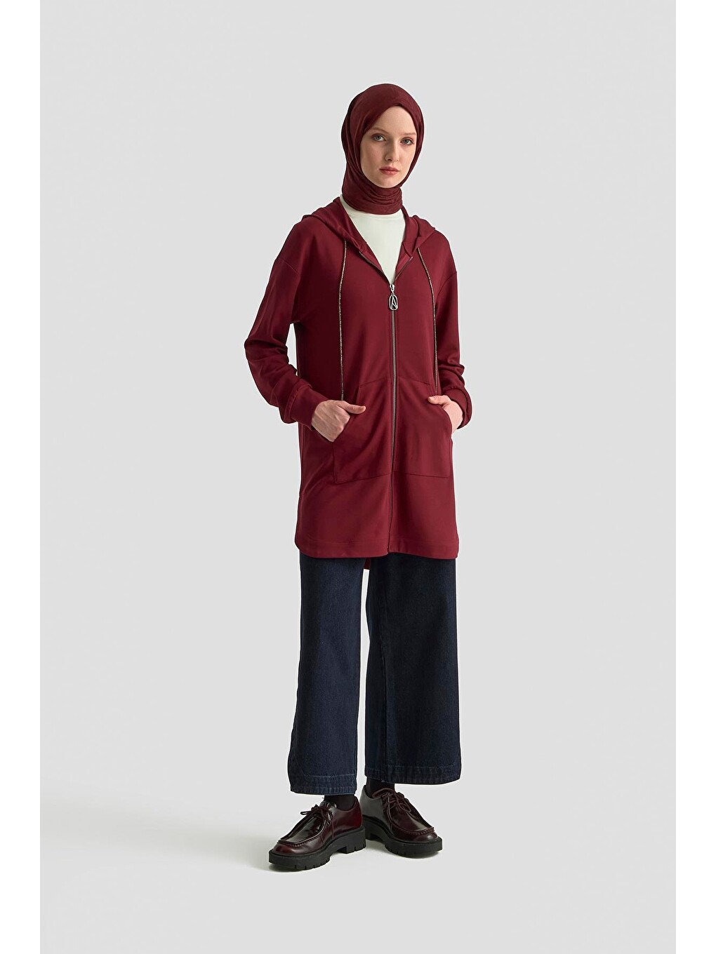 Trend Tunik 25Kt448 Bordo-1