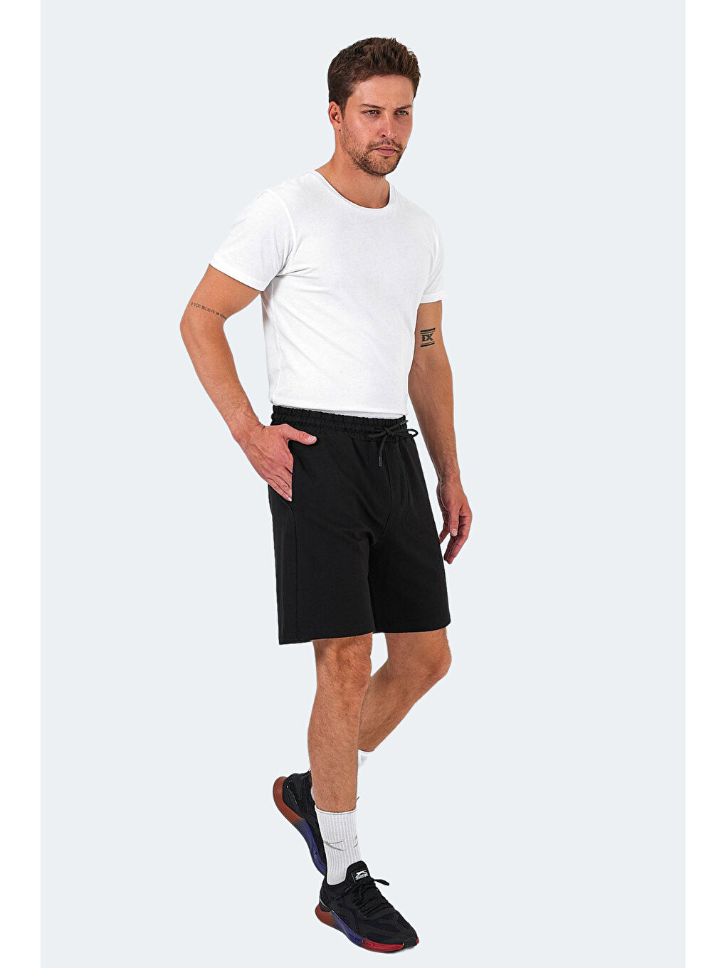 Siyah KALLIE 2 Lİ SET Erkek Şort-7