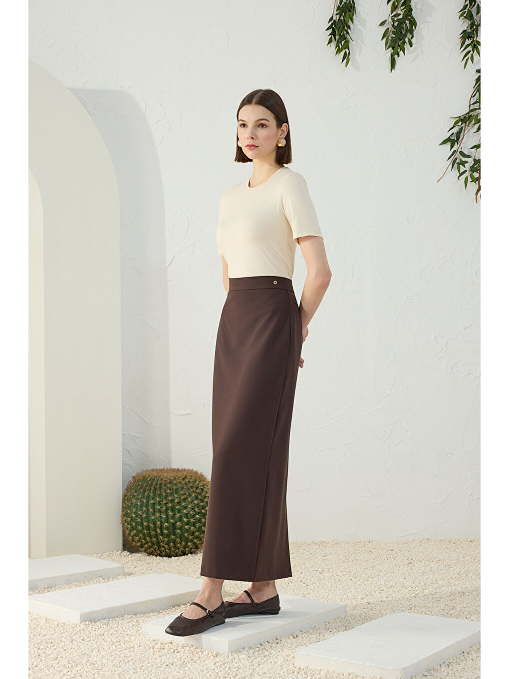 Kahverengi Klasik Kalem Etek-3