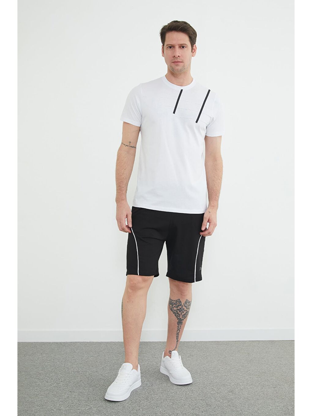 Siyah Coolstyle Adrenalıne Baskılı Beli Lastikli Şort