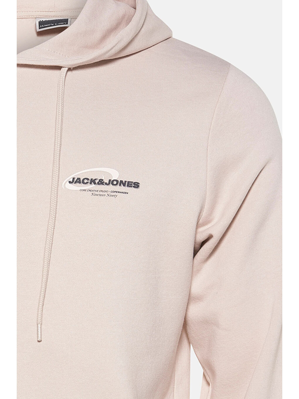 Bej Core Jcoboost Pamuklu Regular Fit Logolu Kapüşonlu Sweat 12284472-2