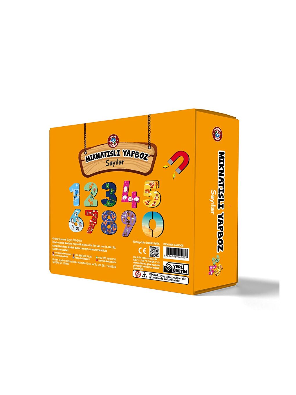 Mıknatıslı Yapboz Sayılar-3
