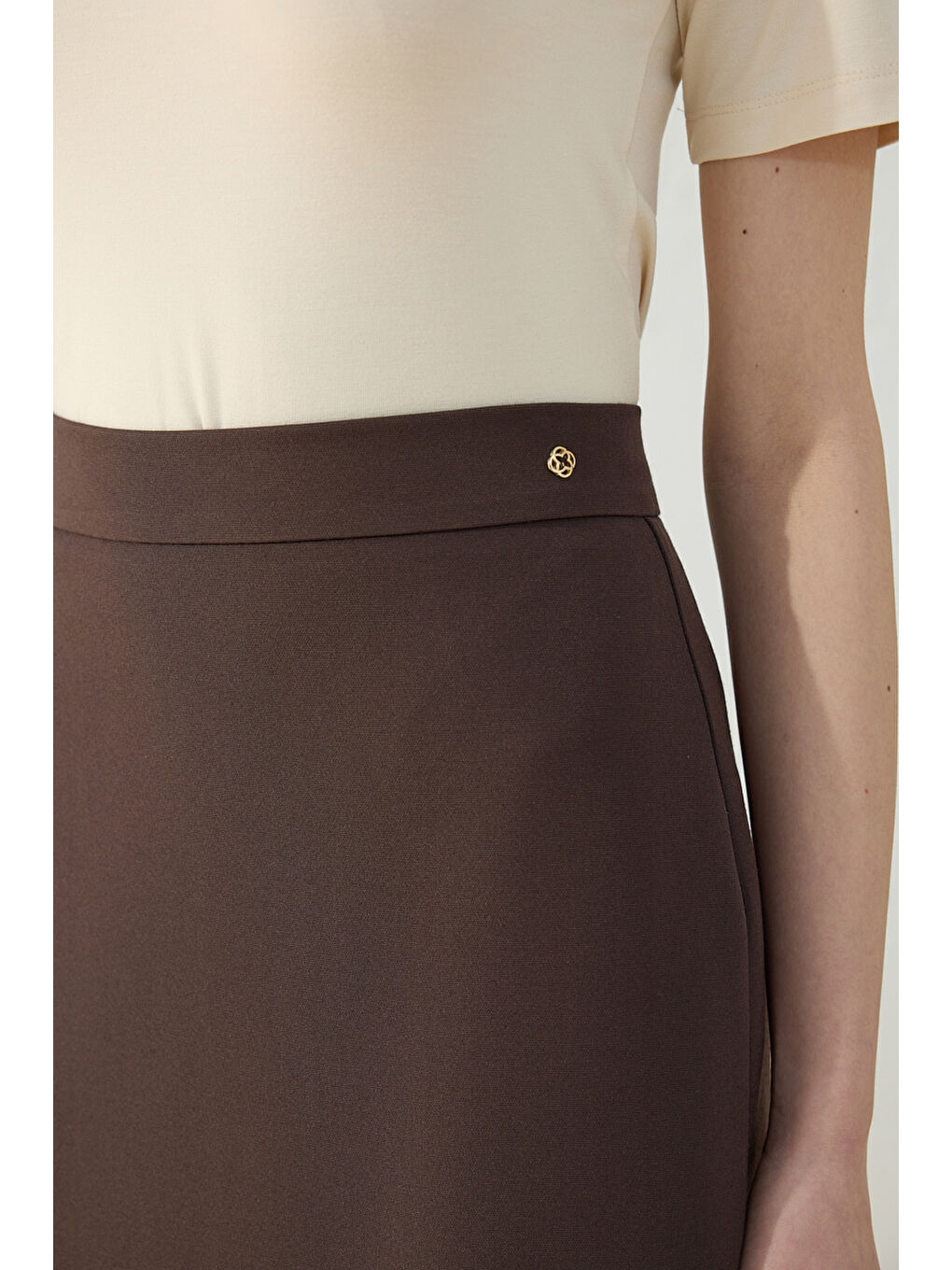 Kahverengi Klasik Kalem Etek-4