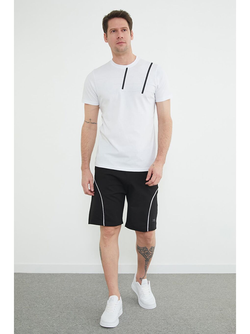 Siyah Coolstyle Adrenalıne Baskılı Beli Lastikli Şort-1