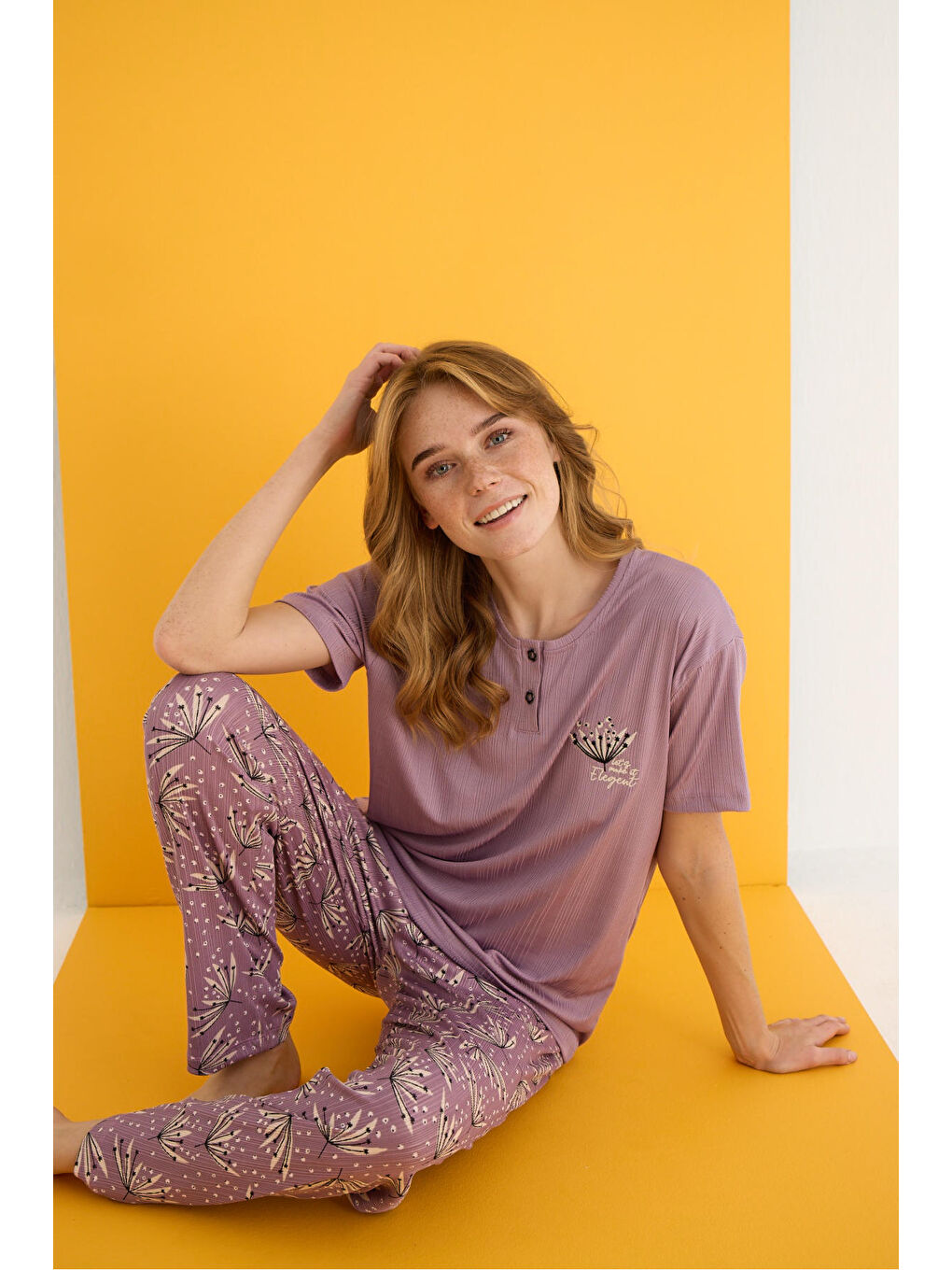 Lila Pegasus Pijama Takımı 7011-10