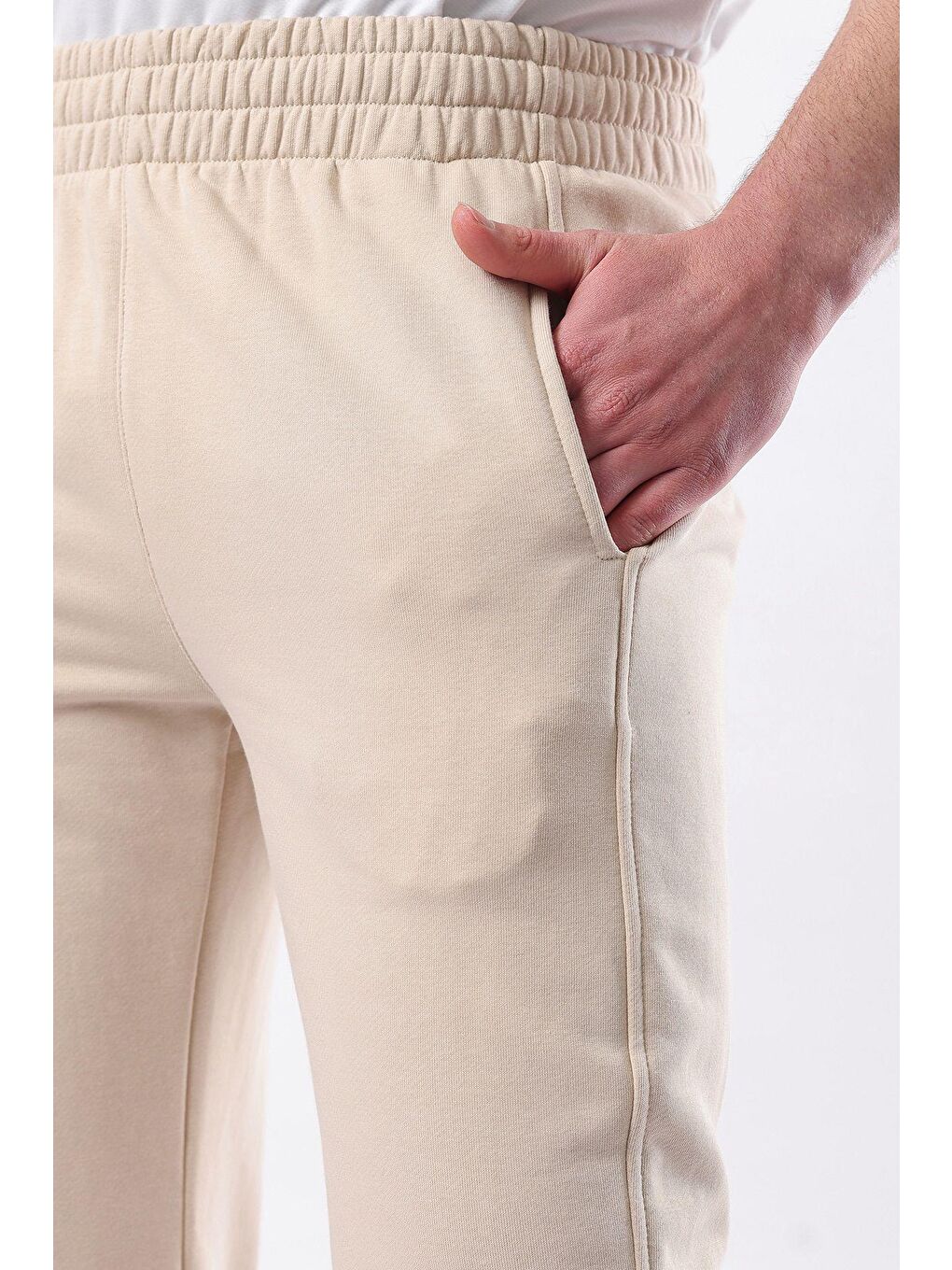 Bej Rahat Kesim Erkek Eşofman Altı E6560-6