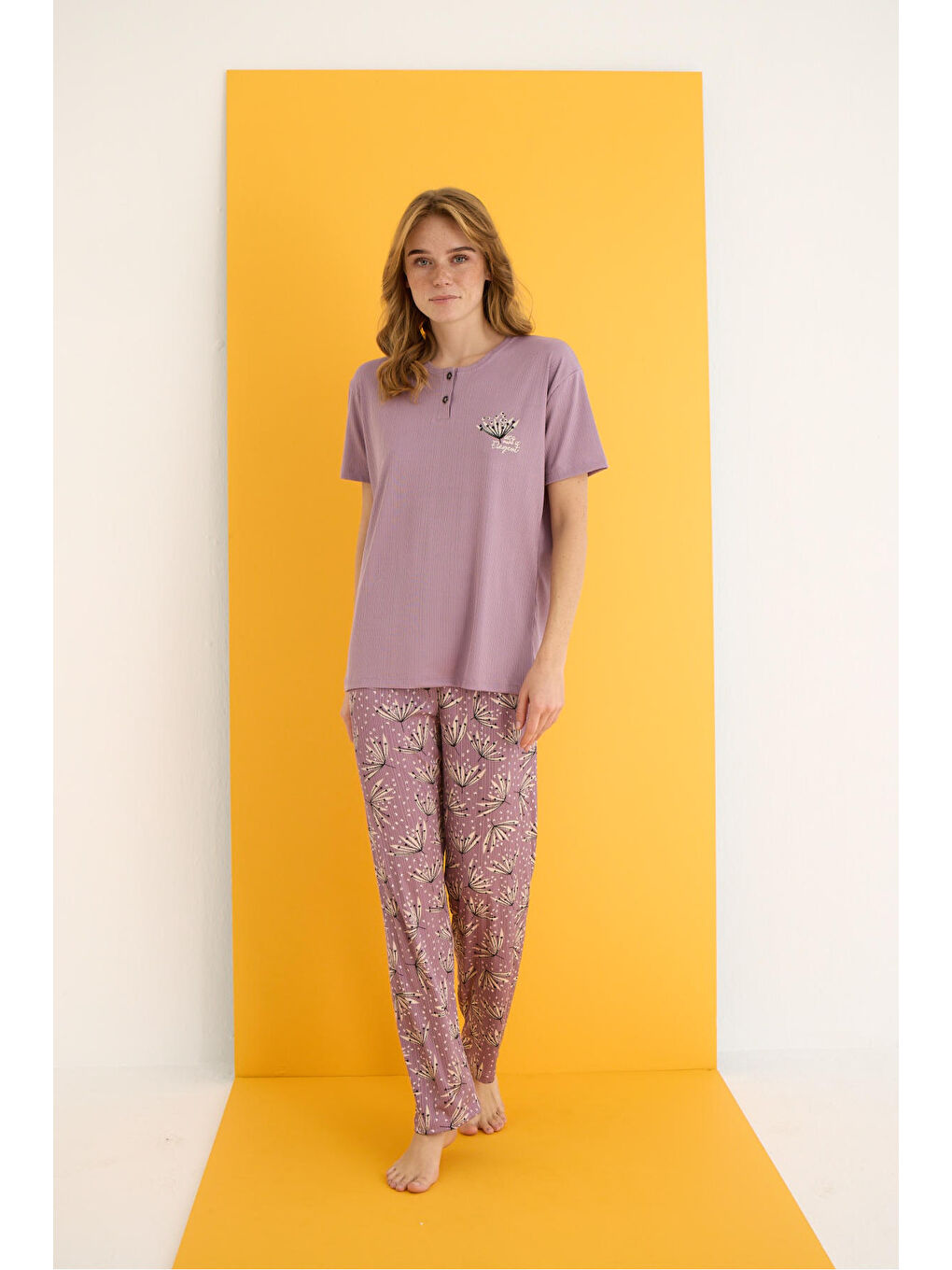 Lila Pegasus Pijama Takımı 7011-10-1