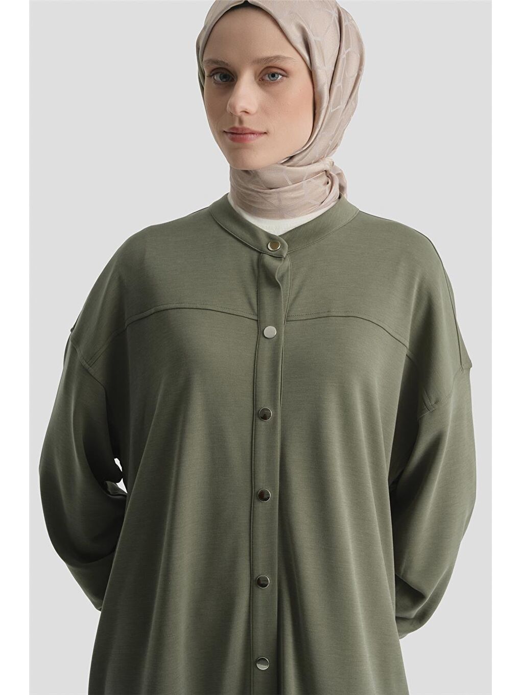 Oversize Modal Kap Haki-1