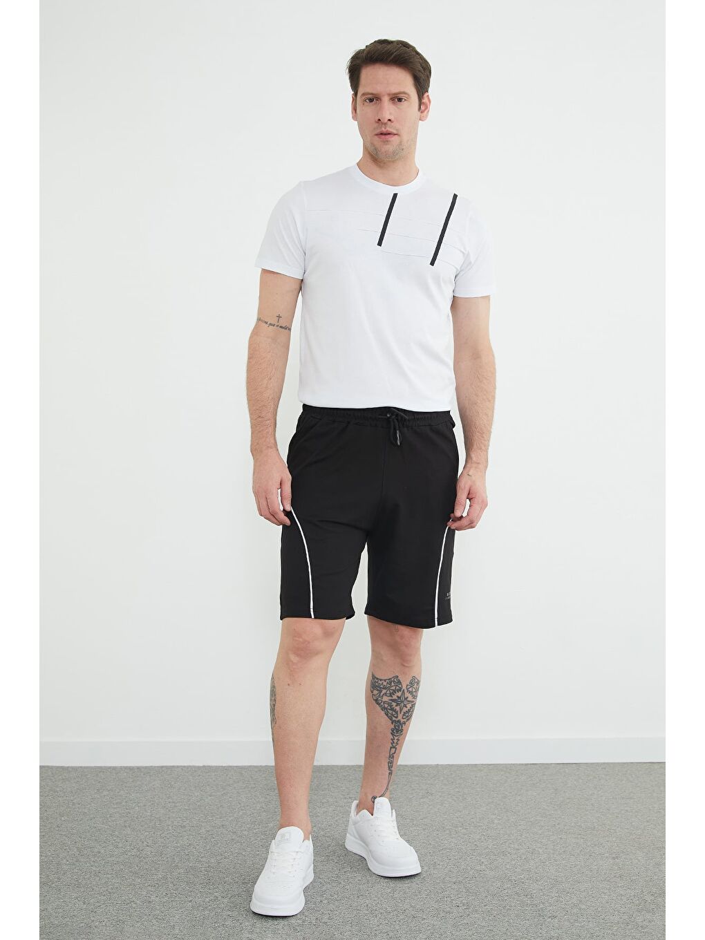 Siyah Coolstyle Adrenalıne Baskılı Beli Lastikli Şort-2