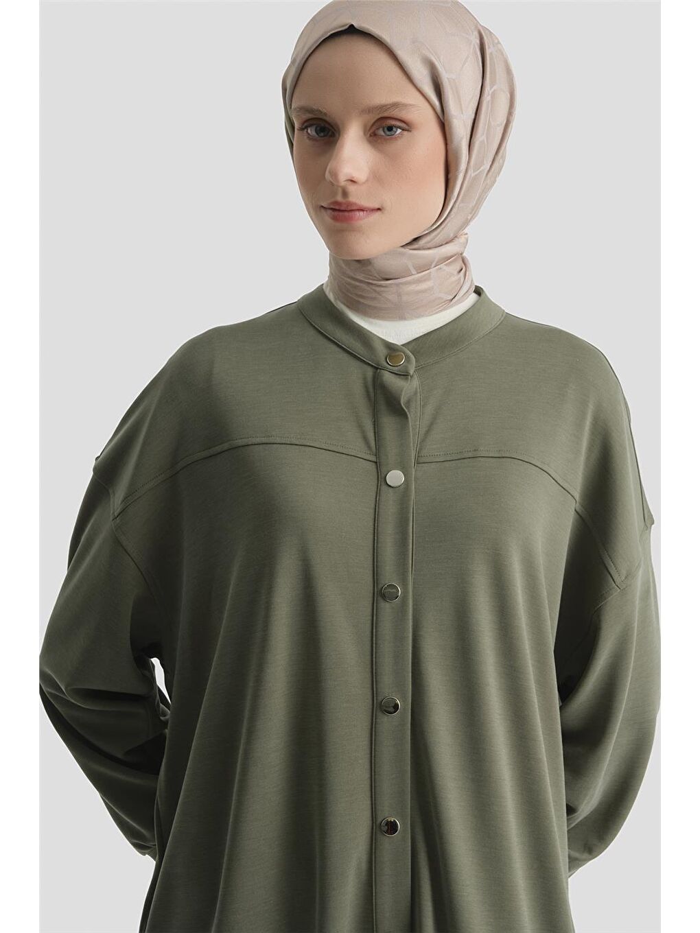 Oversize Modal Kap Haki-2