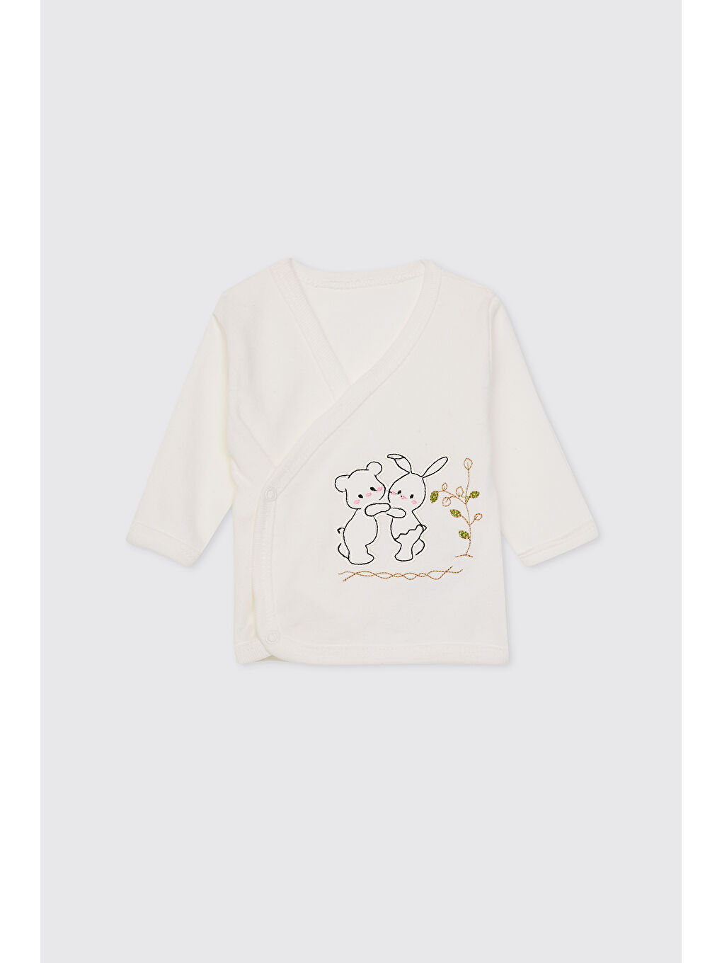 Yenidoğan Baykuş Detaylı Ekru 5'li Hastane Çıkış Seti-7