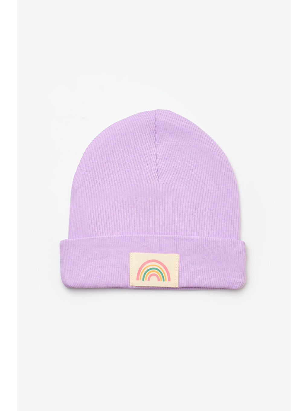 Lila Mottolu Çocuk Bere