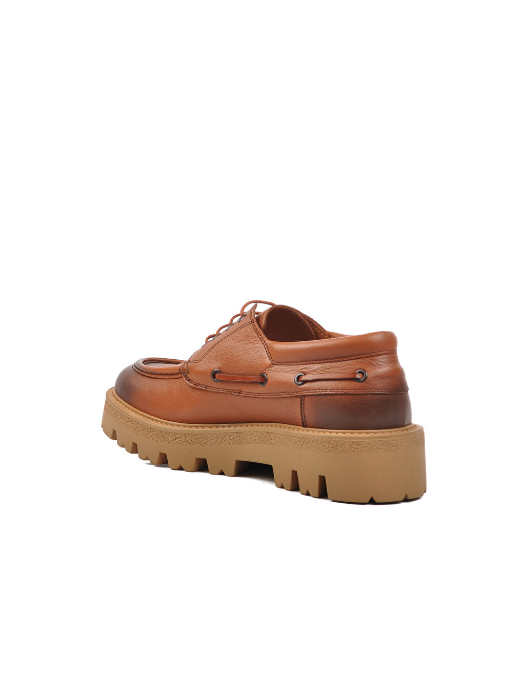 Kahverengi Taba Hakiki Deri Erkek Klasik Ayakkabı Premium 4008 M-3