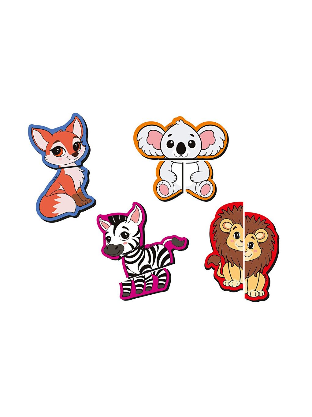 Mıknatıslı Yapboz Sayılar Çiftlik Hayvanları Orman Hayvanları-2