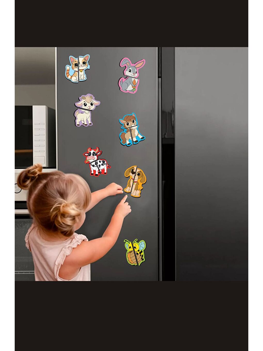 Mıknatıslı Yapboz Sayılar Çiftlik Hayvanları Orman Hayvanları-3