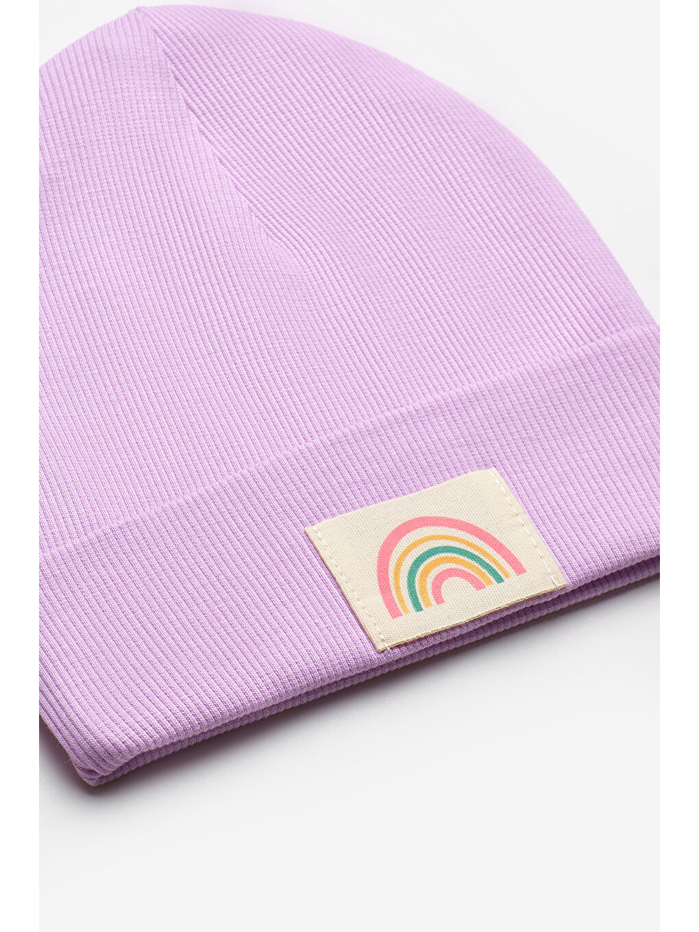 Lila Mottolu Çocuk Bere-1